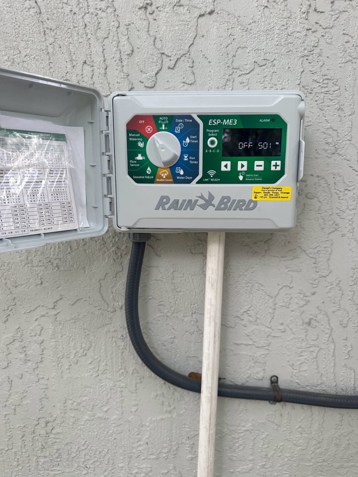Irrigation Controller Replacement — Irrigation